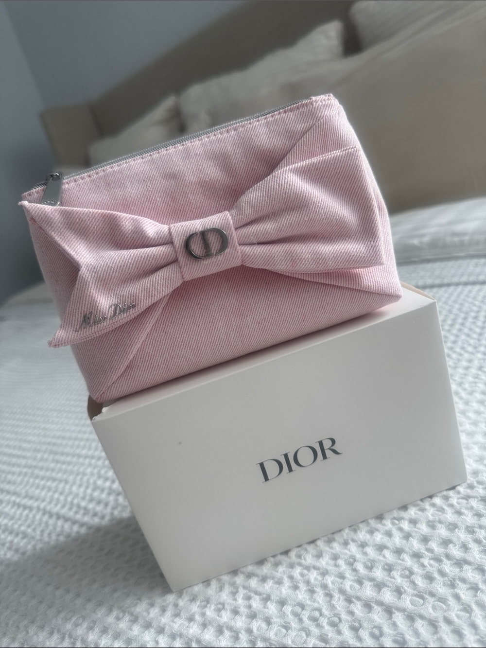 Dior Pink Bow makeup  Pouch